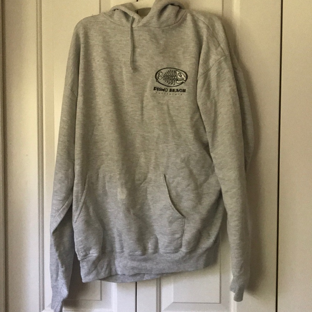 Pismo beach California grey hoodie